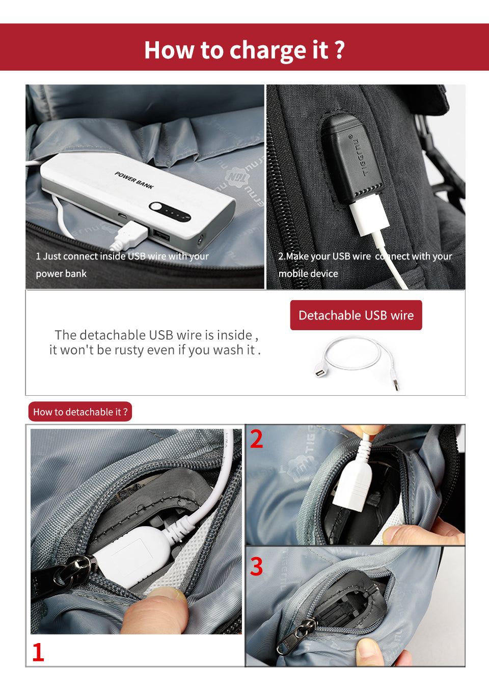 Mochila Urbana Negra T-B3513