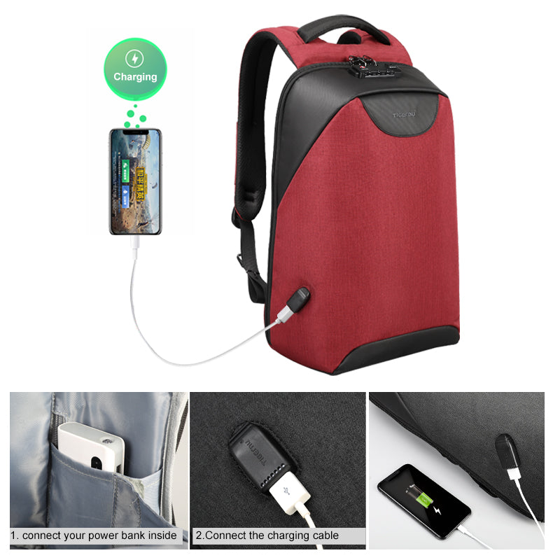 Mochila Ejecutiva Rojo T-B3611
