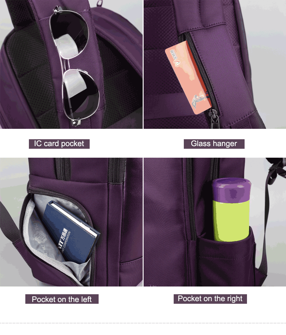 Mochila Ejecutiva Morada T-B3668