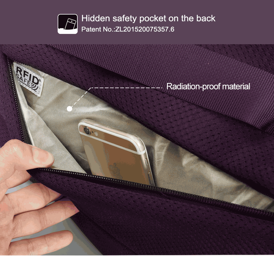 Mochila Ejecutiva Morada T-B3668