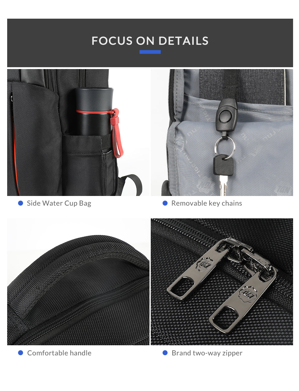 Mochila Ejecutiva Azul T-B3906
