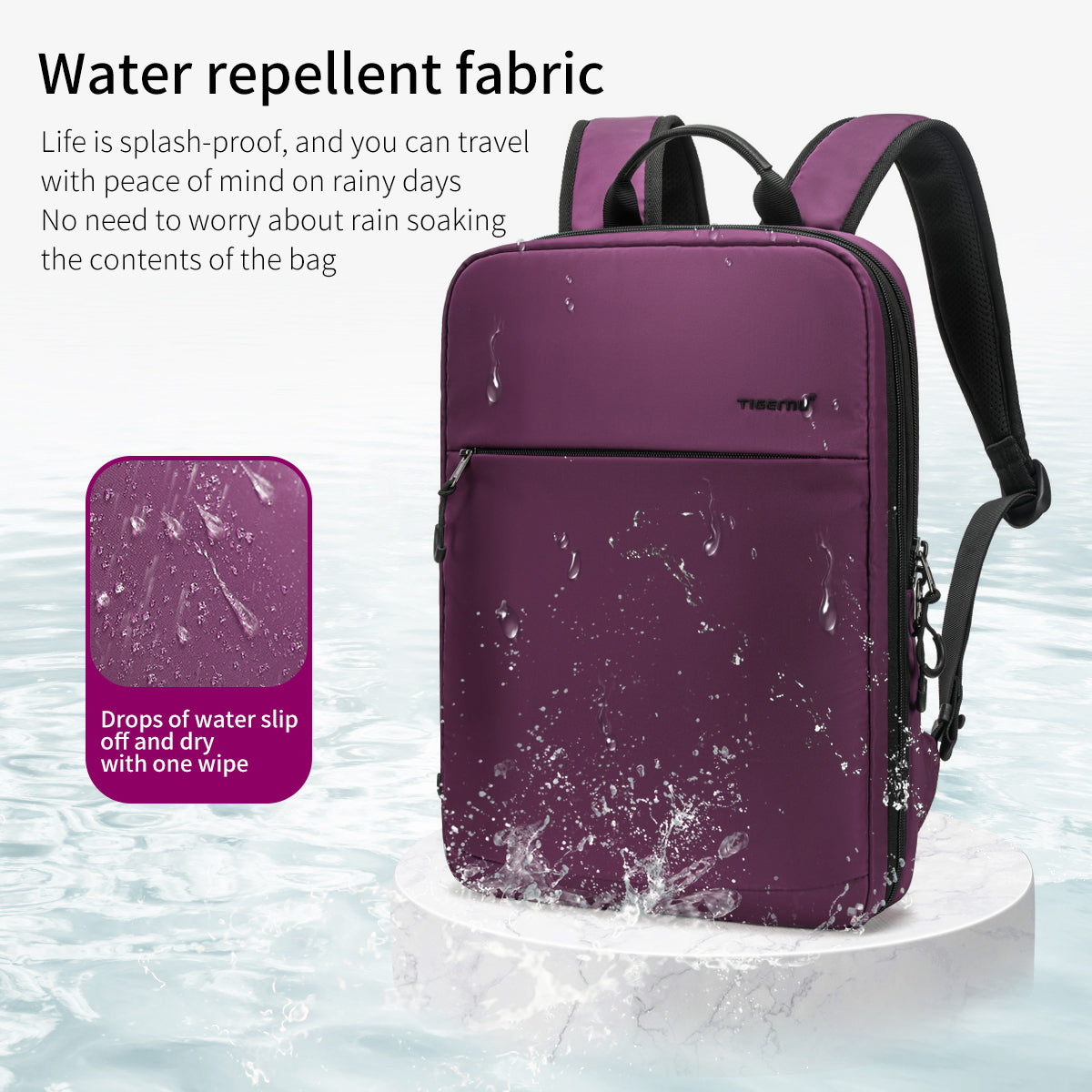 Mochila Ejecutiva Morada T-B9013