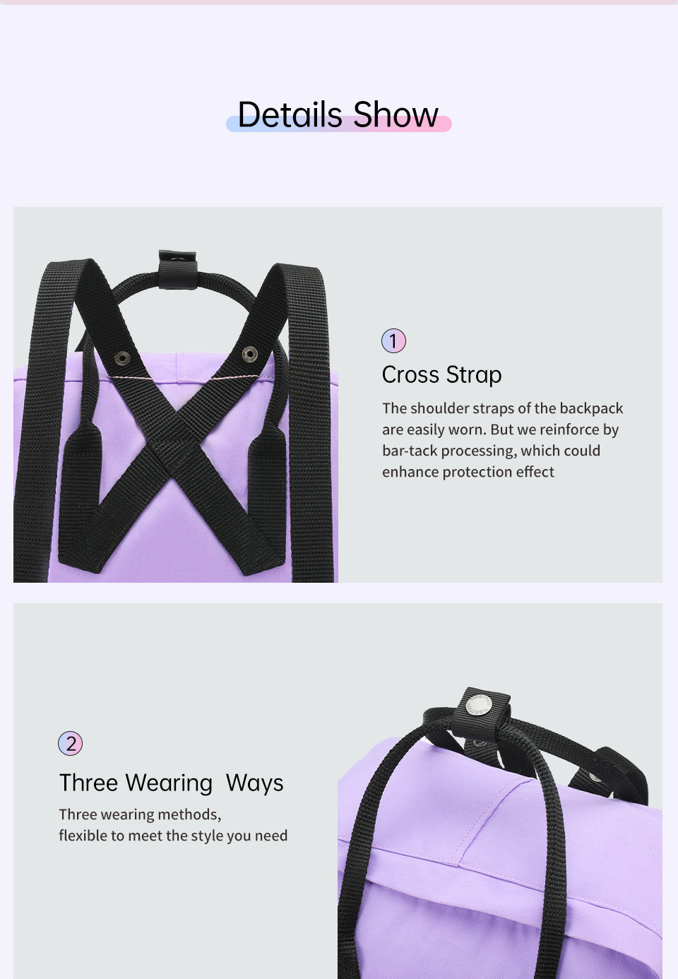 Mochila Academica Violeta T-B9016