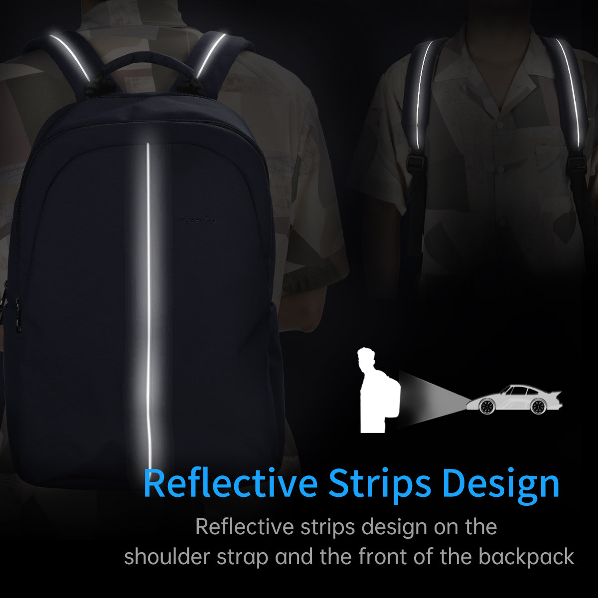 Mochila Academica Azul Marino T-B9017