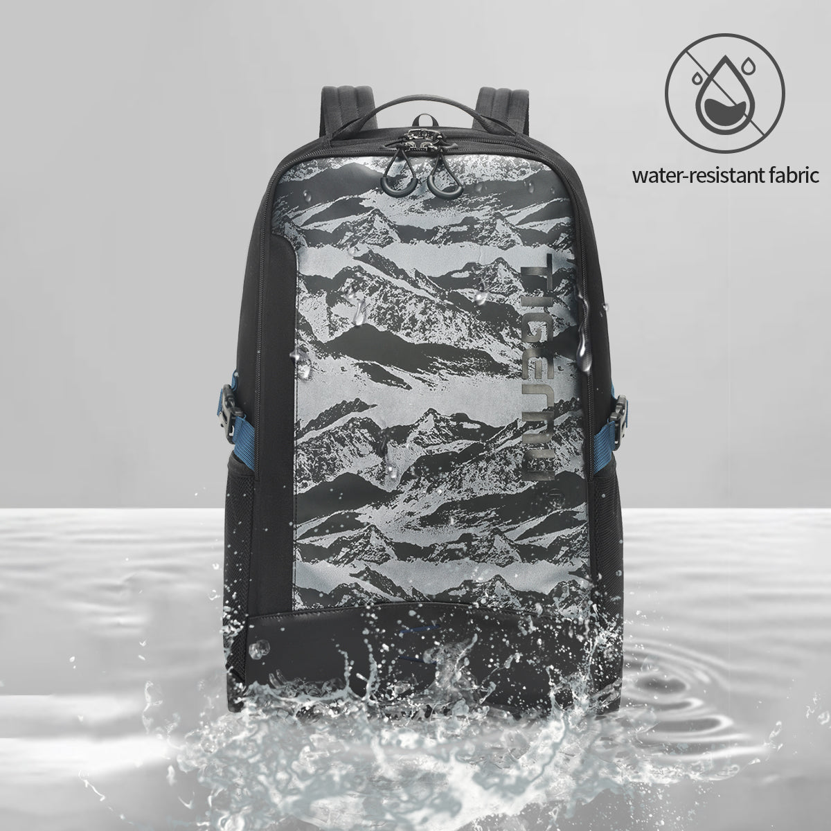 Mochila Urbana Negro con Gris T-B9021