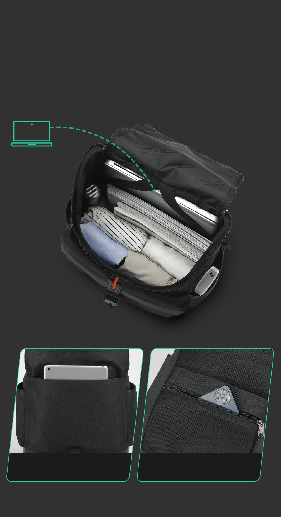 Mochila Urbana Negrs T-B9023