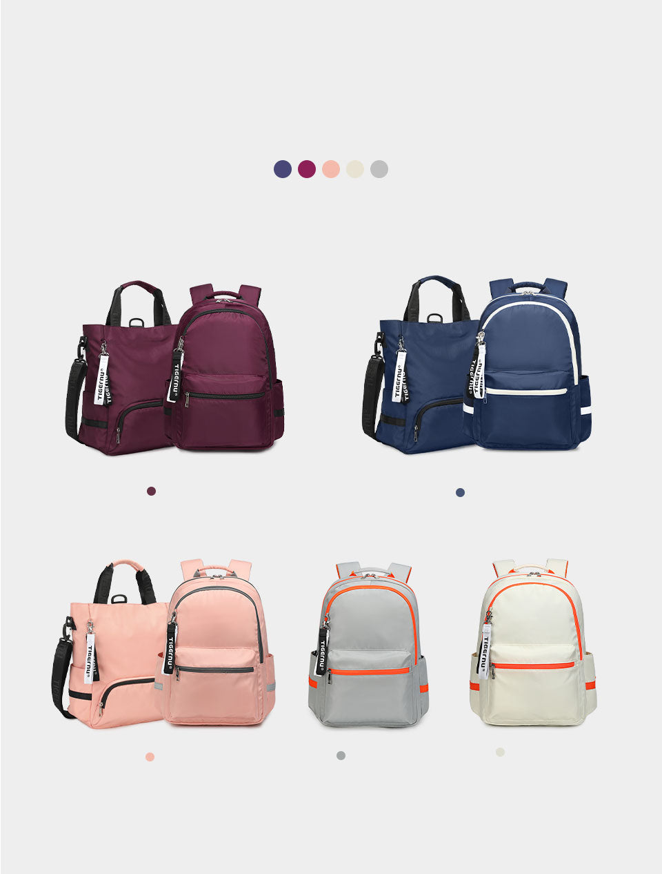 Mochila Académica Azul Marino T-B9030B