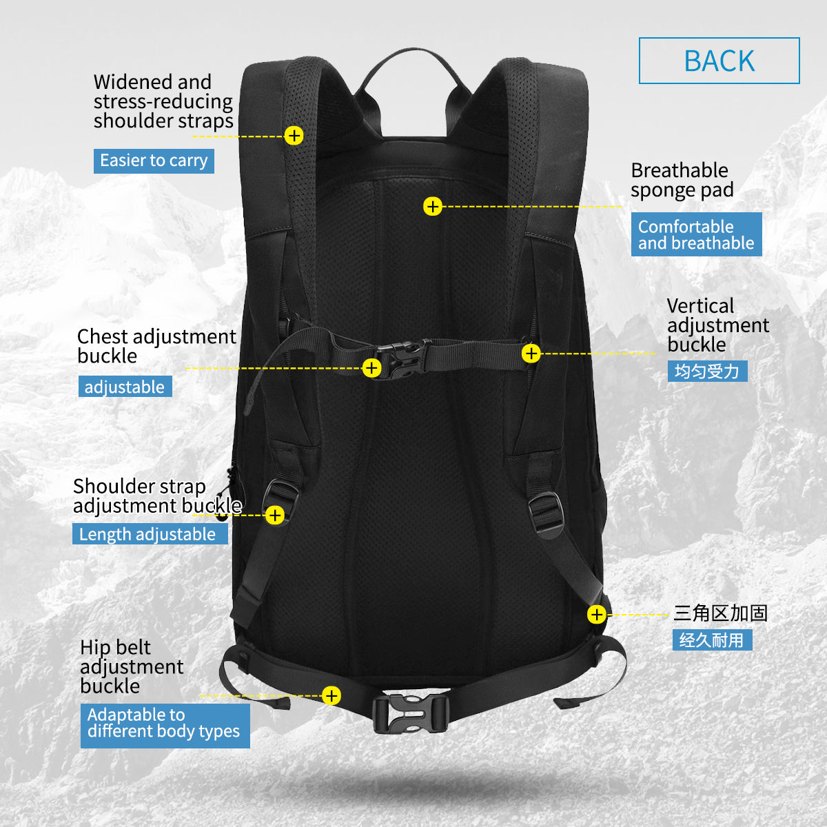 Mochila Outdoor Azul T-B9280