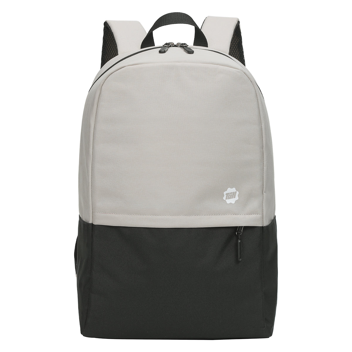 Mochila Académica Negro con Beige T-B9325