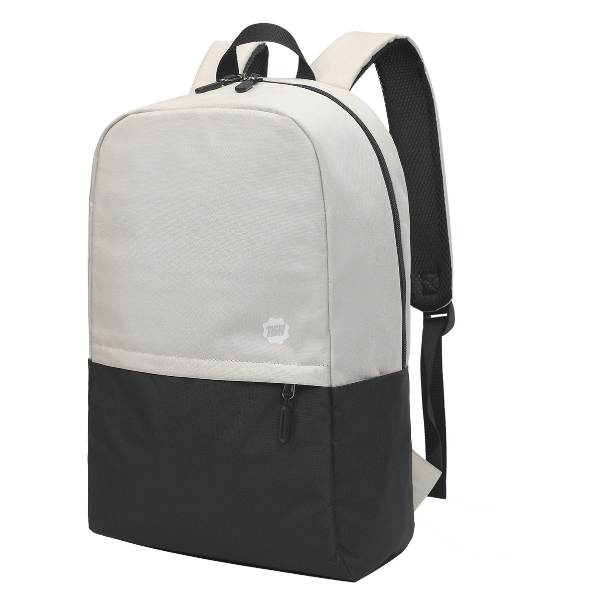 Mochila Académica Negro con Beige T-B9325