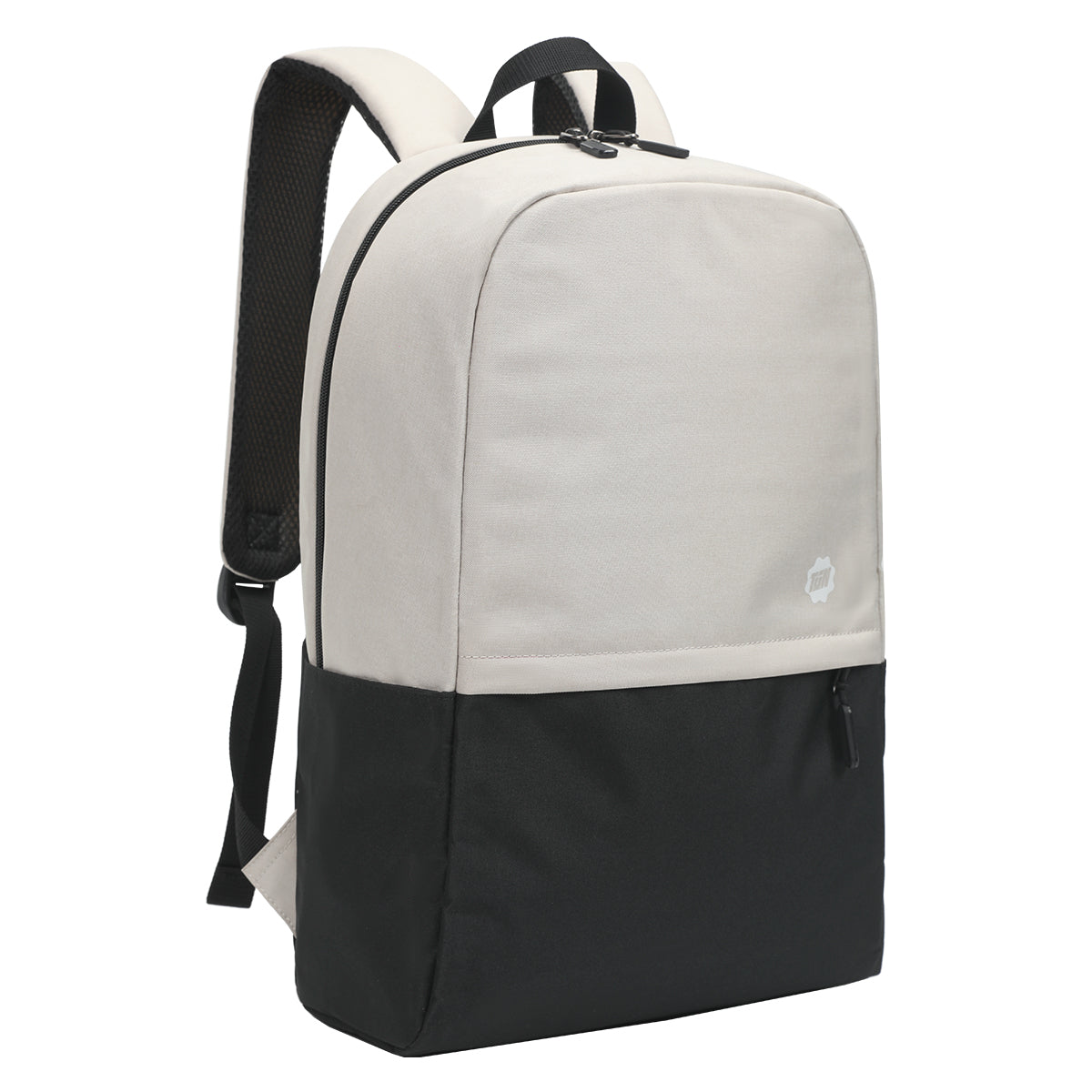 Mochila Académica Negro con Beige T-B9325