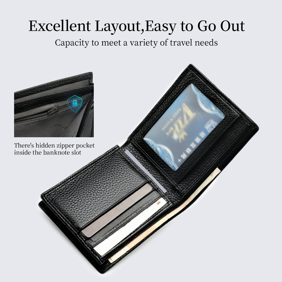 Billetera Ejecutiva Negra T-S8002