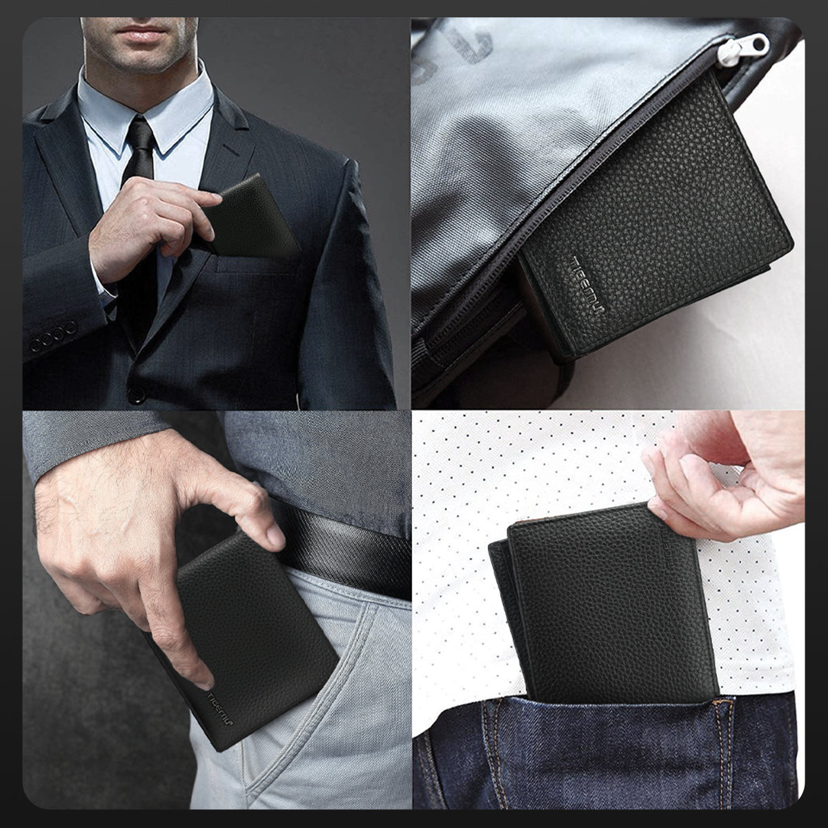 Billetera Ejecutiva Negra T-S8002