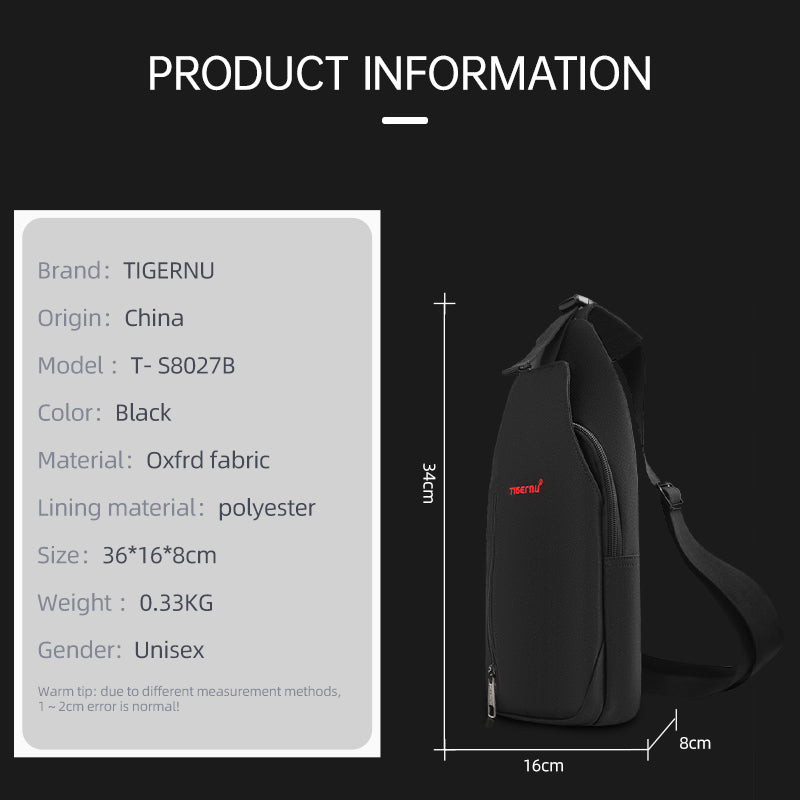 Bolso Tipo Bandoleras Negro T-S8027B