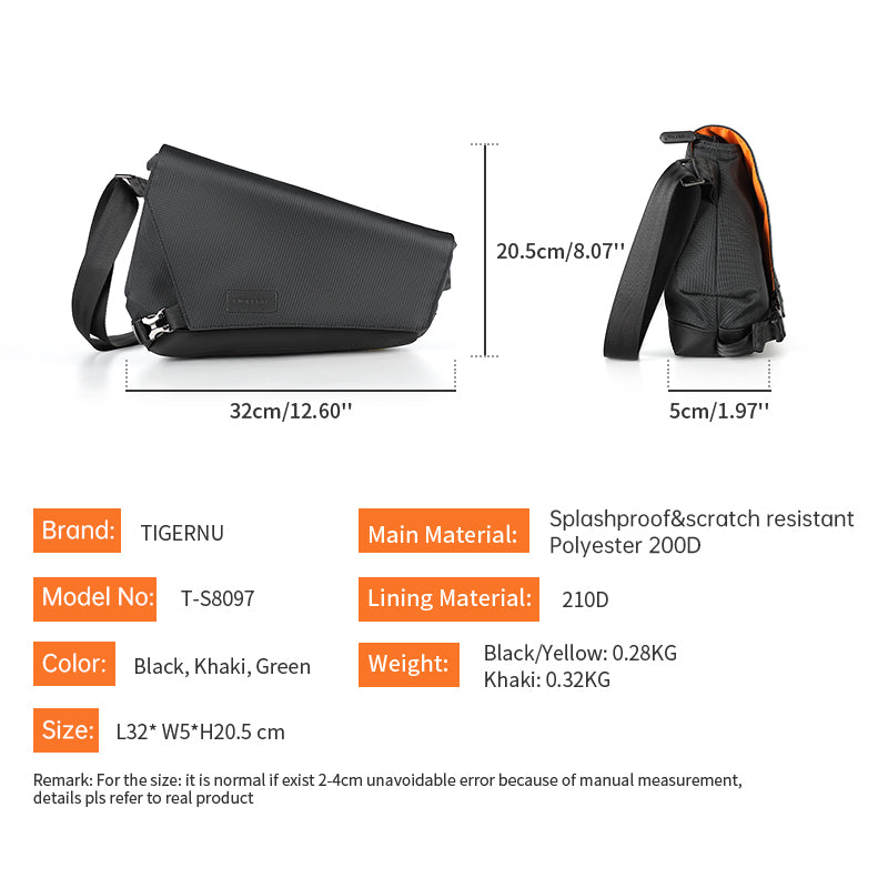 Bolso Tipo Bandoleras Negro T-S8097