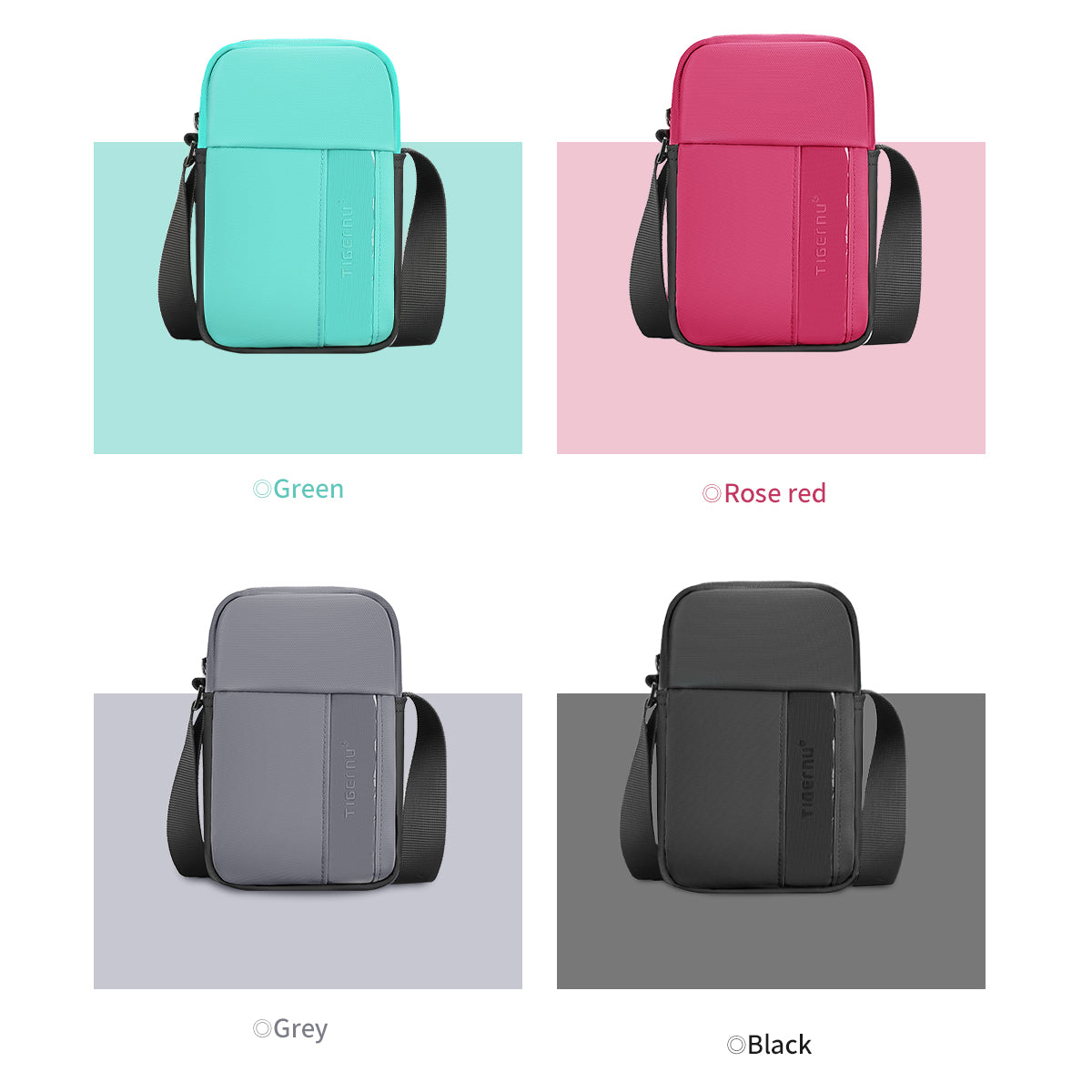 Bolso Tipo Bandoleras Gris T-S8135