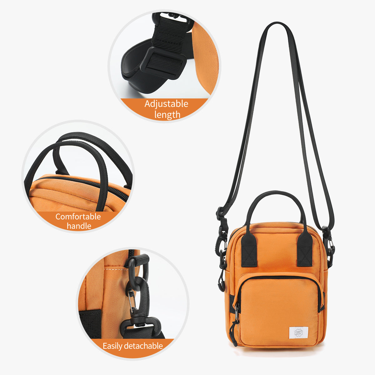 Bolso Tipo Bandoleras Naranjo T-S8668
