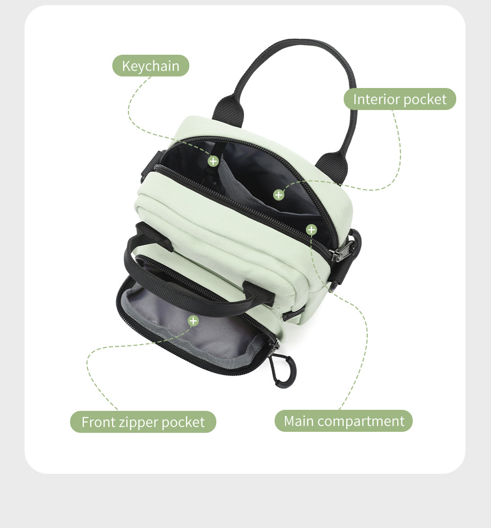 Bolso Tipo Bandoleras Verde Claro T-S8668