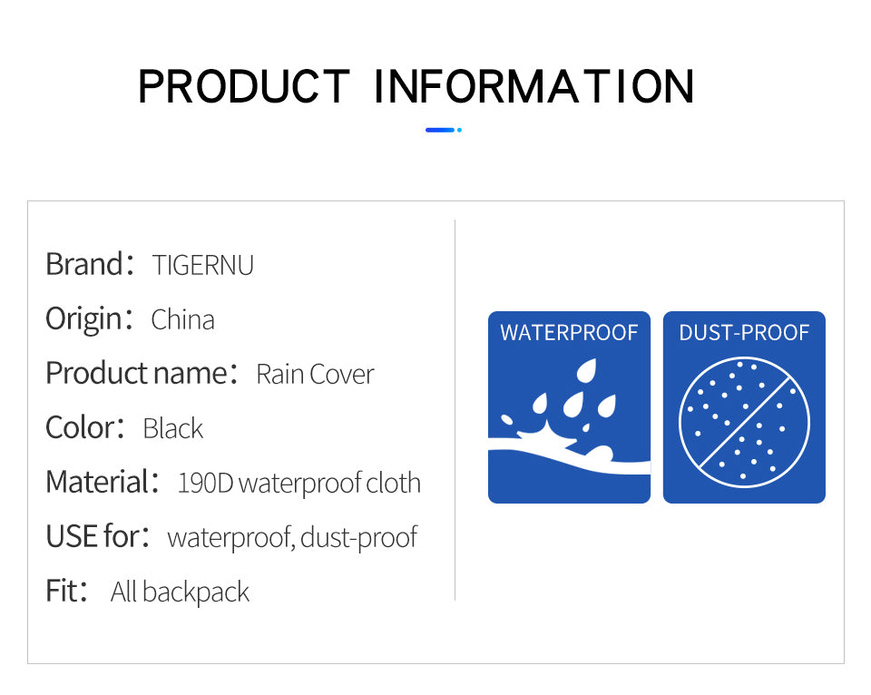 Cobertor De Lluvia Negro Rain cover