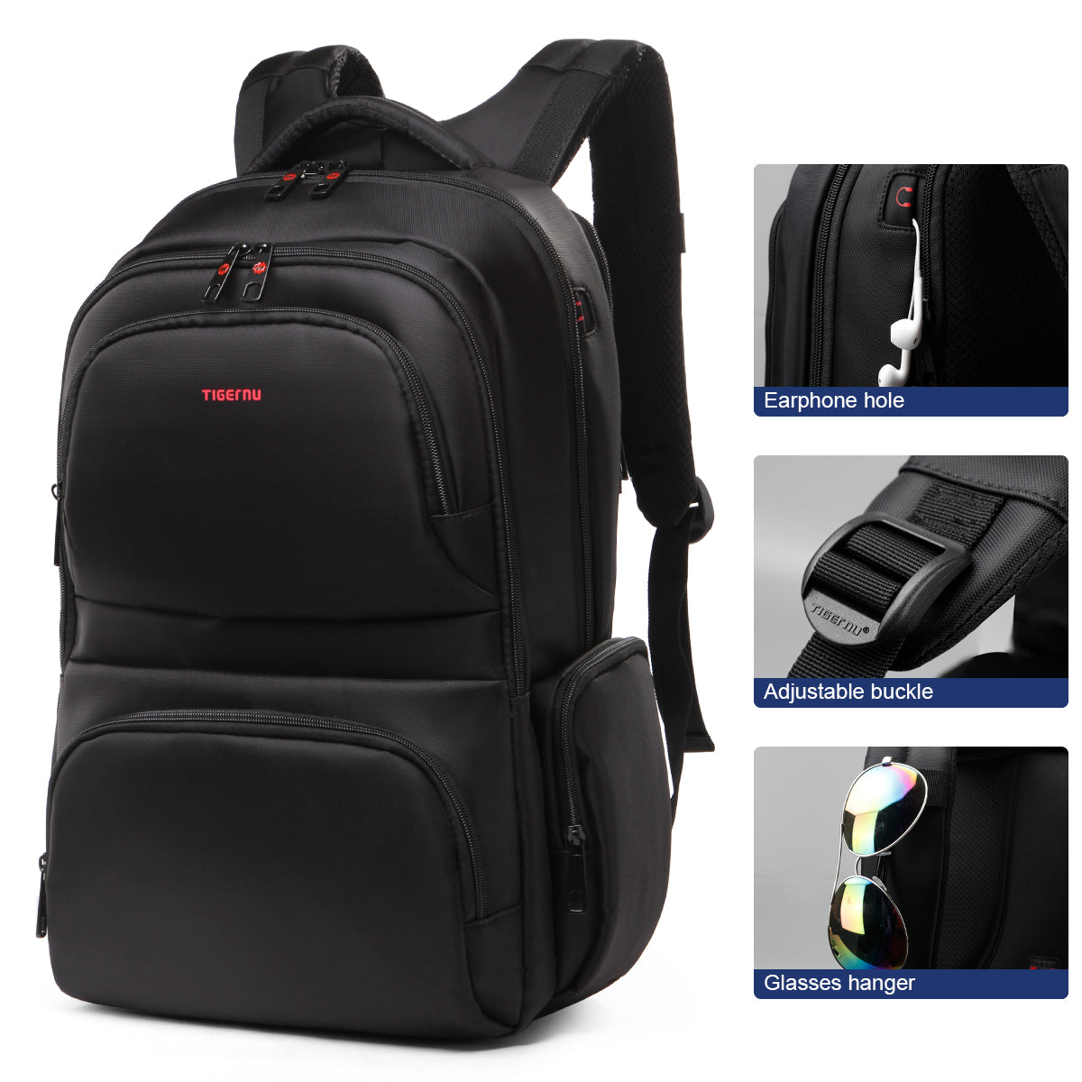 Mochila Ejecutiva Negro T-B3140