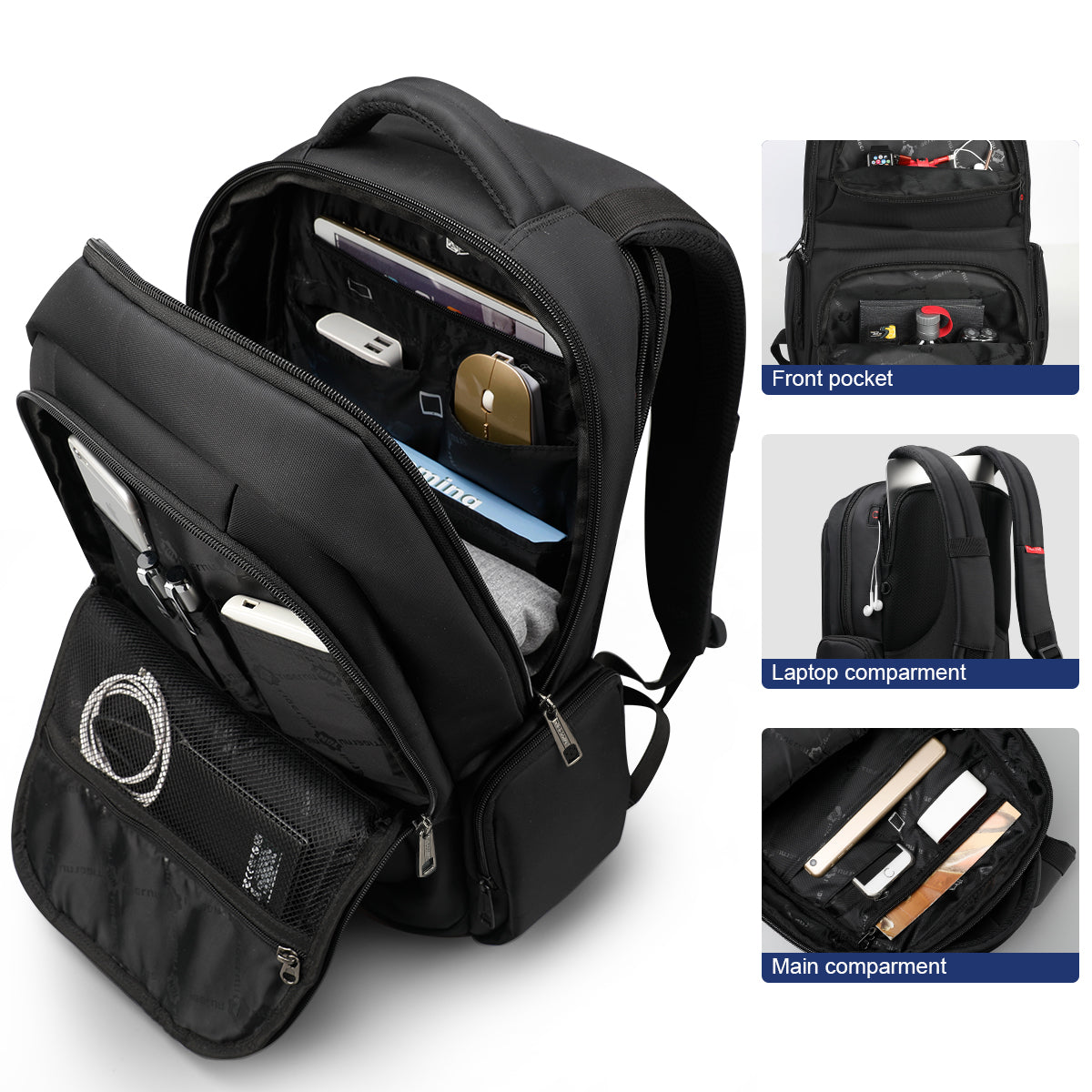 Mochila Ejecutiva Negro T-B3140