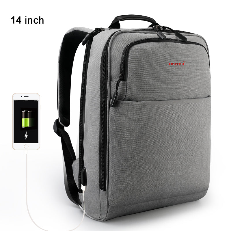 Mochila Ejecutiva Gris  T-B3305A