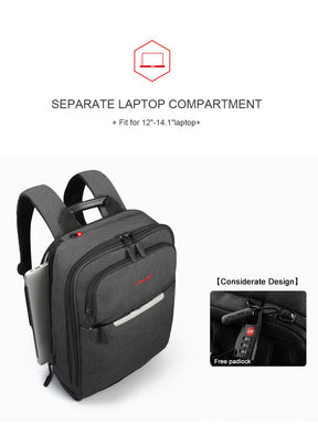 Mochila Ejecutiva Gris  T-B3305A