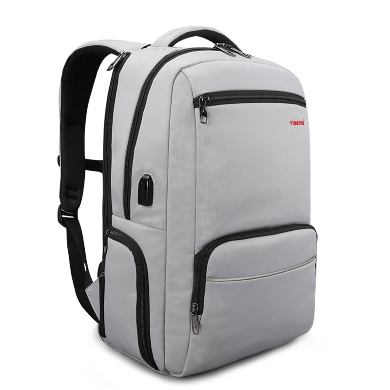 Mochila Ejecutiva Gris Claro T-B3319