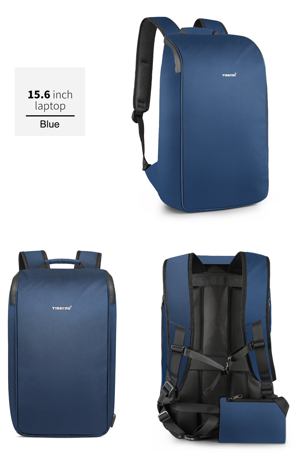 Mochila Ejecutiva Azul T-B3385