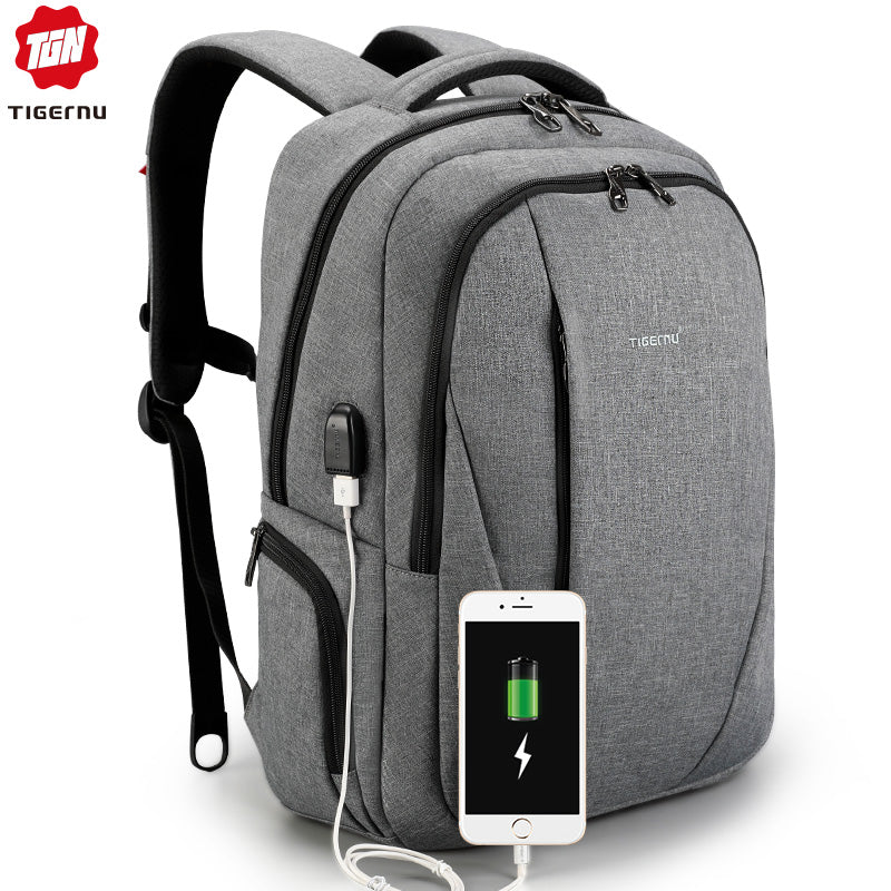 Mochila Ejecutiva Gris  T-B3399