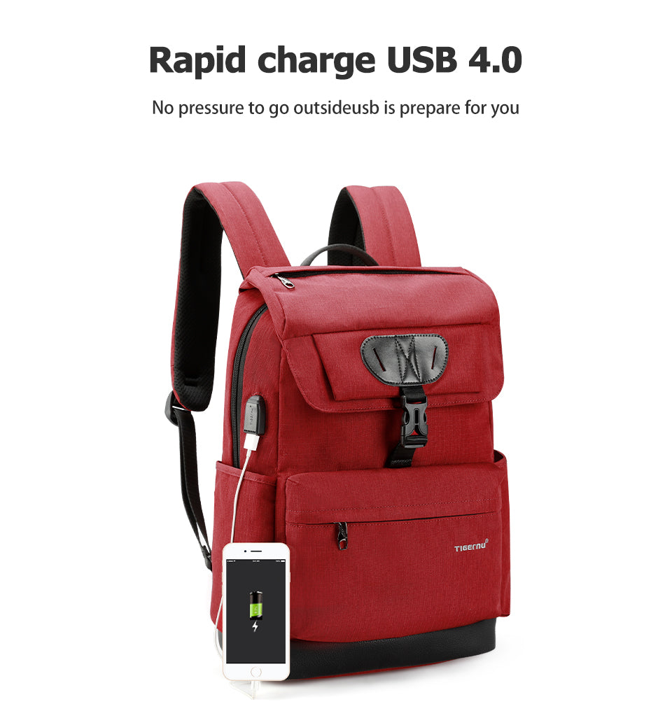 Mochila Urbana Roja T-B3513