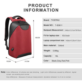 Mochila Ejecutiva Rojo T-B3611