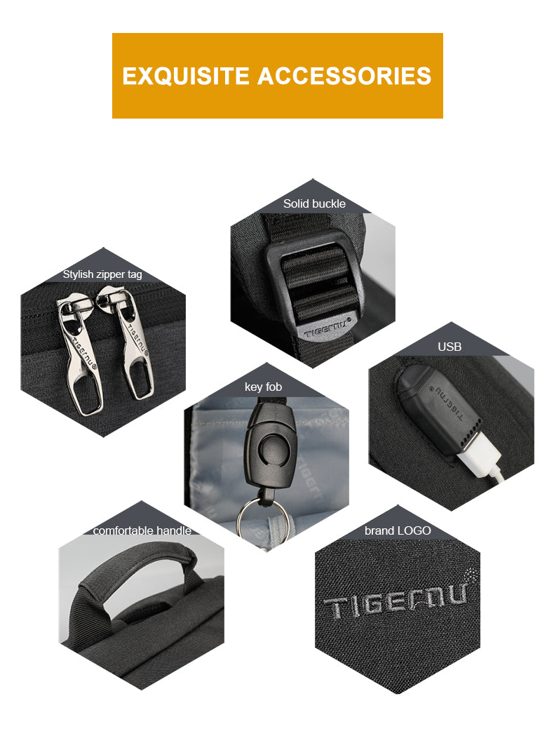 Mochila Ejecutiva Grafito T-B3621B