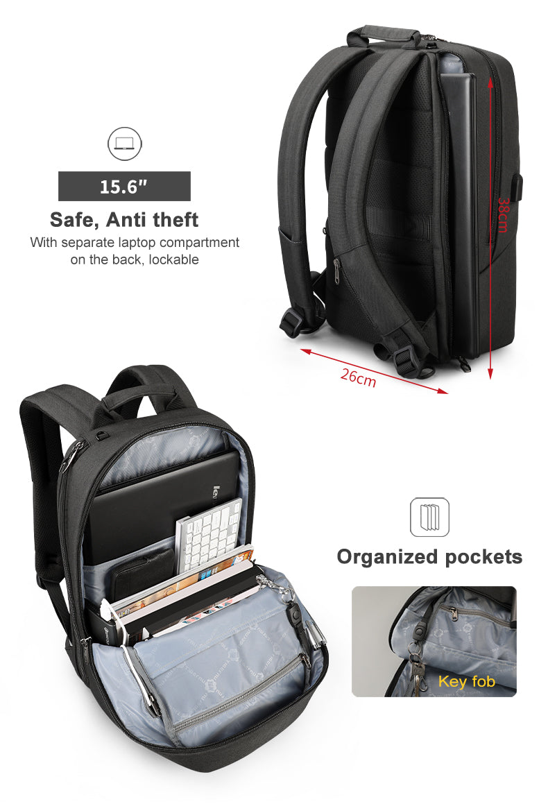 Mochila Ejecutiva Grafito T-B3621B