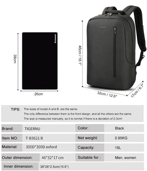 Mochila Ejecutiva Grafito T-B3621B