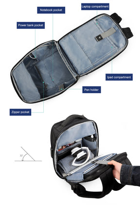 Mochila Ejecutiva Negra T-B3655