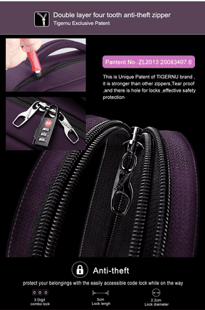 Mochila Ejecutiva Morada T-B3668
