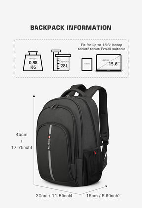 Mochila Ejecutiva Negra T-B3893