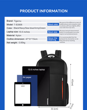 Mochila Ejecutiva Azul T-B3906