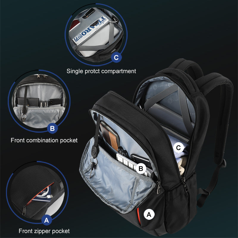 Mochila Ejecutiva Azul T-B3906
