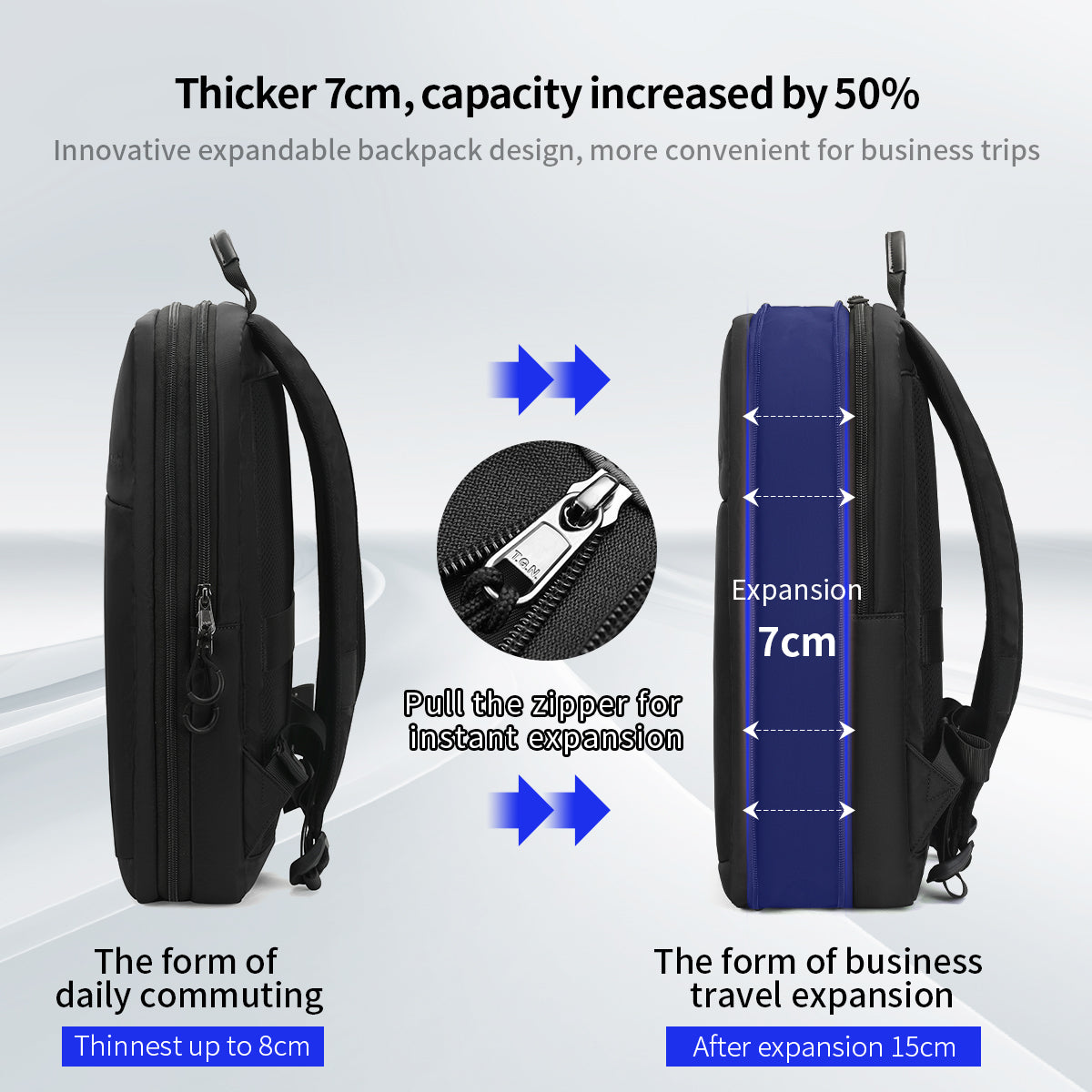 Mochila Ejecutiva Negra T-B9013