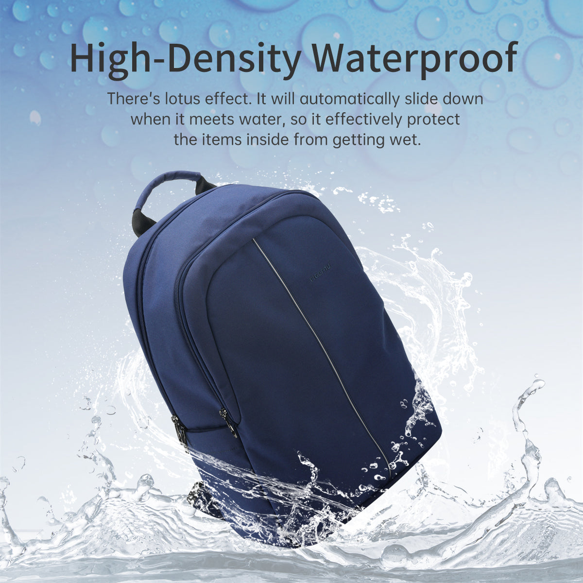Mochila Academica Azul Marino T-B9017