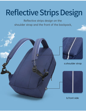 Mochila Academica Azul Marino T-B9017