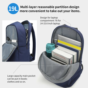 Mochila Academica Azul Marino T-B9017