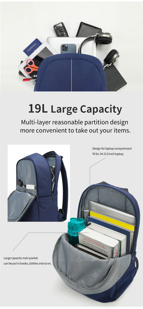 Mochila Academica Azul Marino T-B9017