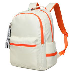 Mochila Académica Beige/Naranjo T-B9030B