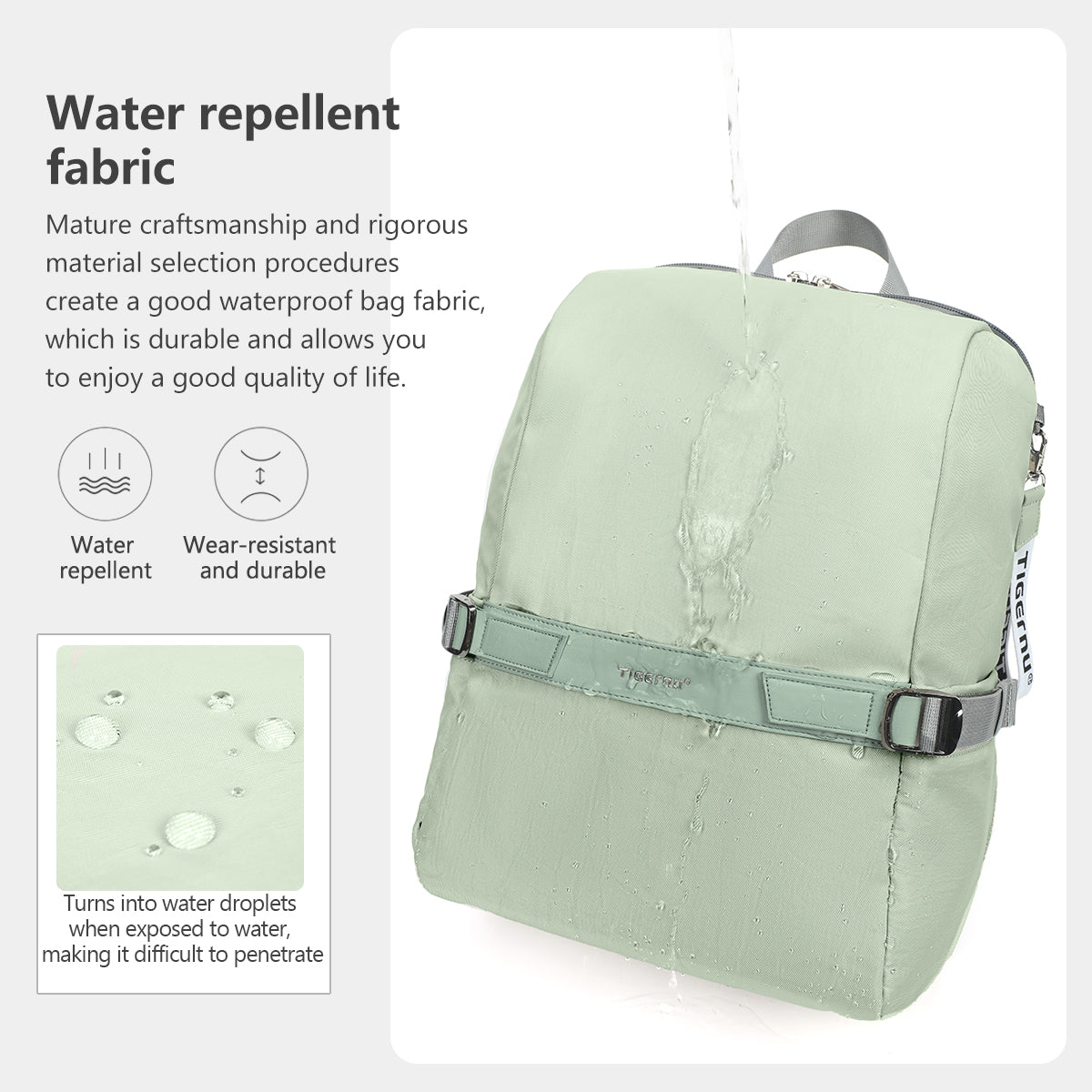 Mochila Urbana Verde T-B9511