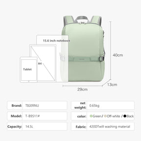 Mochila Urbana Verde T-B9511
