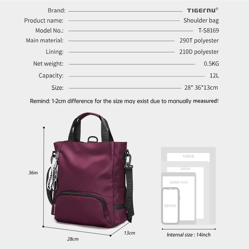 Bolso Urbano Burdeo T-S8169