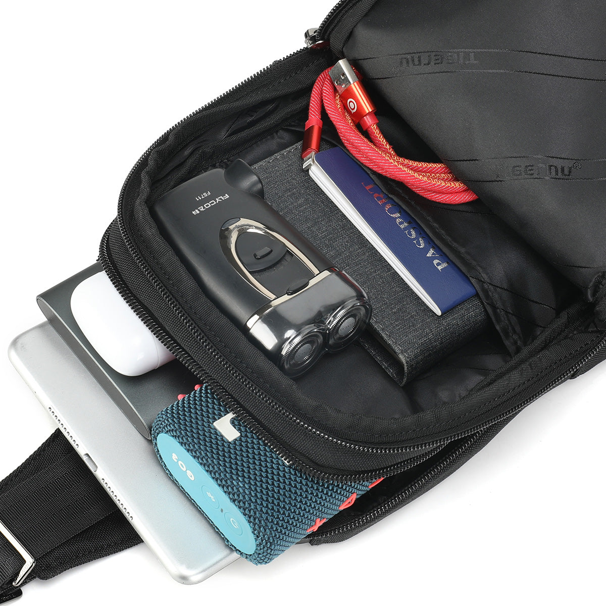 Bolso Tipo Bandoleras Negro T-S8189